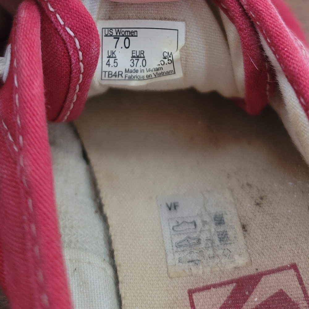 Red Vans - Picture 2 of 7